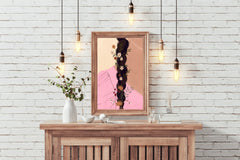 Braided Hair of A Girl Wall Art