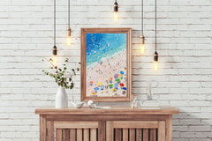 Vibrant Beach Daydream Modern Wall Art