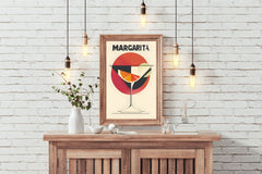 Red Margarita Cocktail Wall Art