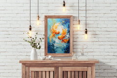 Goldfish Swimming Painting