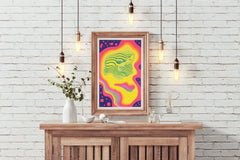 Psychedelic Painting Wall Art