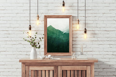 Mountain Forest Painting Wall Art