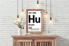 Hustle 24.7.365 Motivational Wall Art - beink online art store