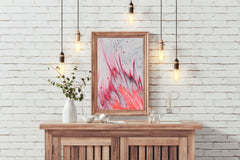 Smooth Long Run Elegent Brush Strokes Abstract Wall Art