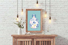 Vase With Flower Design Wall Art