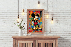 Watecolor Mickey Mouse Wall Art