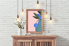 Blueberry Stem Wall Art