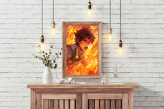 Orange Anime character  Anime Wall Art