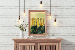 Champagne Bottles Wall Art