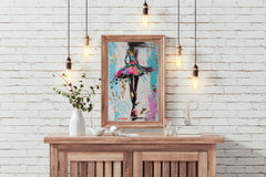 Oil Painting Of A Dancing Girl Wall Art