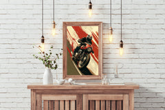 Motorcycle Race Wall Art