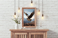 Bald Eagle Wild View Wall Art - beink online art store