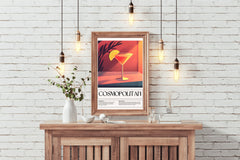 Cosmopolitan Cocktail Wall Art