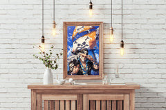 Gold Roger Pirate King  Anime Wall Art