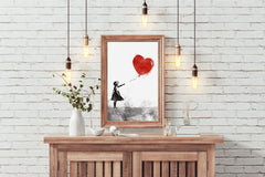 Balloon Girl Wall Art