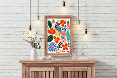 Colorful Floral Painting Art