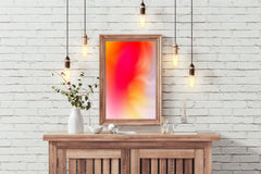 Fire Color Background Abstract Wall Art