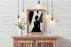 Black-White Portrait Of African Woman Wall Art