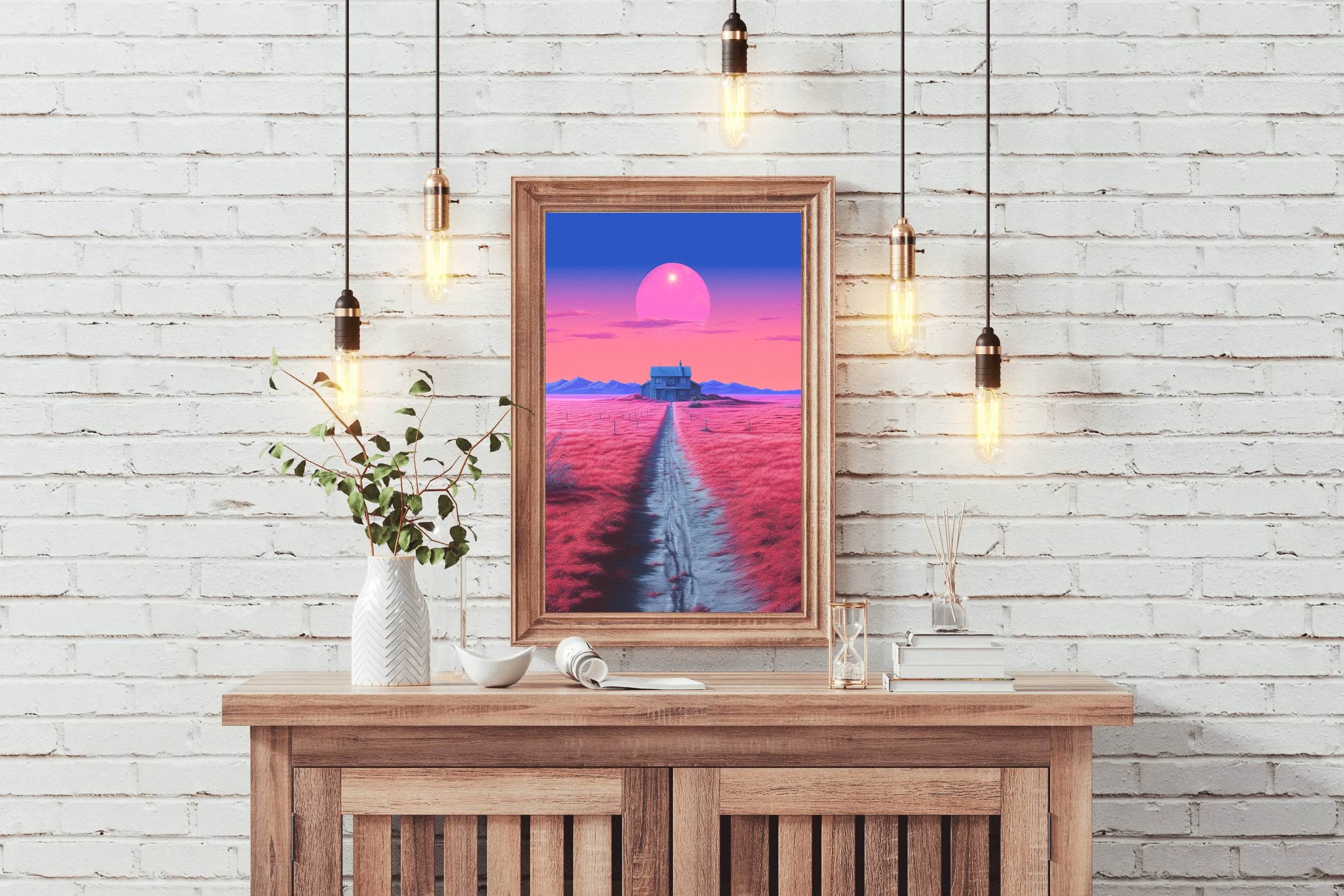 Pink Dream Farm Wall Art - beink online art store