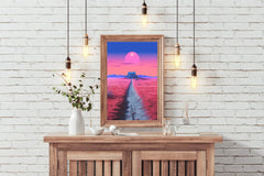 Pink Dream Farm Wall Art - beink online art store