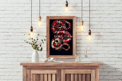 Gucci Red Snake Wall Art