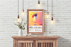 Pina Colada Cocktail Wall Art