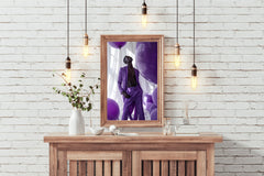 Purple Formal Suit Wall Art