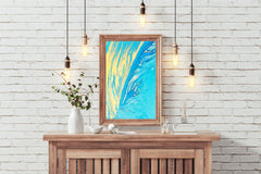 Water Waves Abstract Wall Art