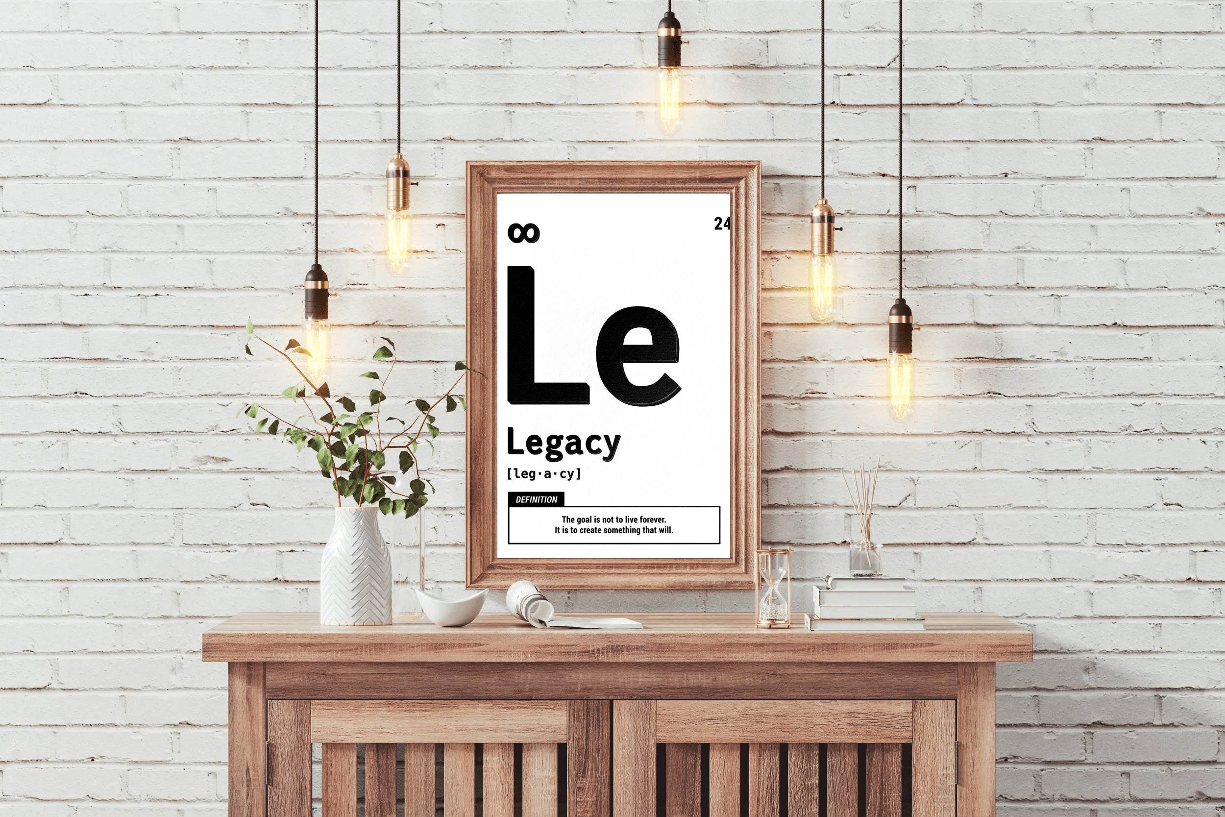 Legacy Definition Motivational Wall Art - beink online art store