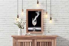 Dry Ice In A Glass Wall Art