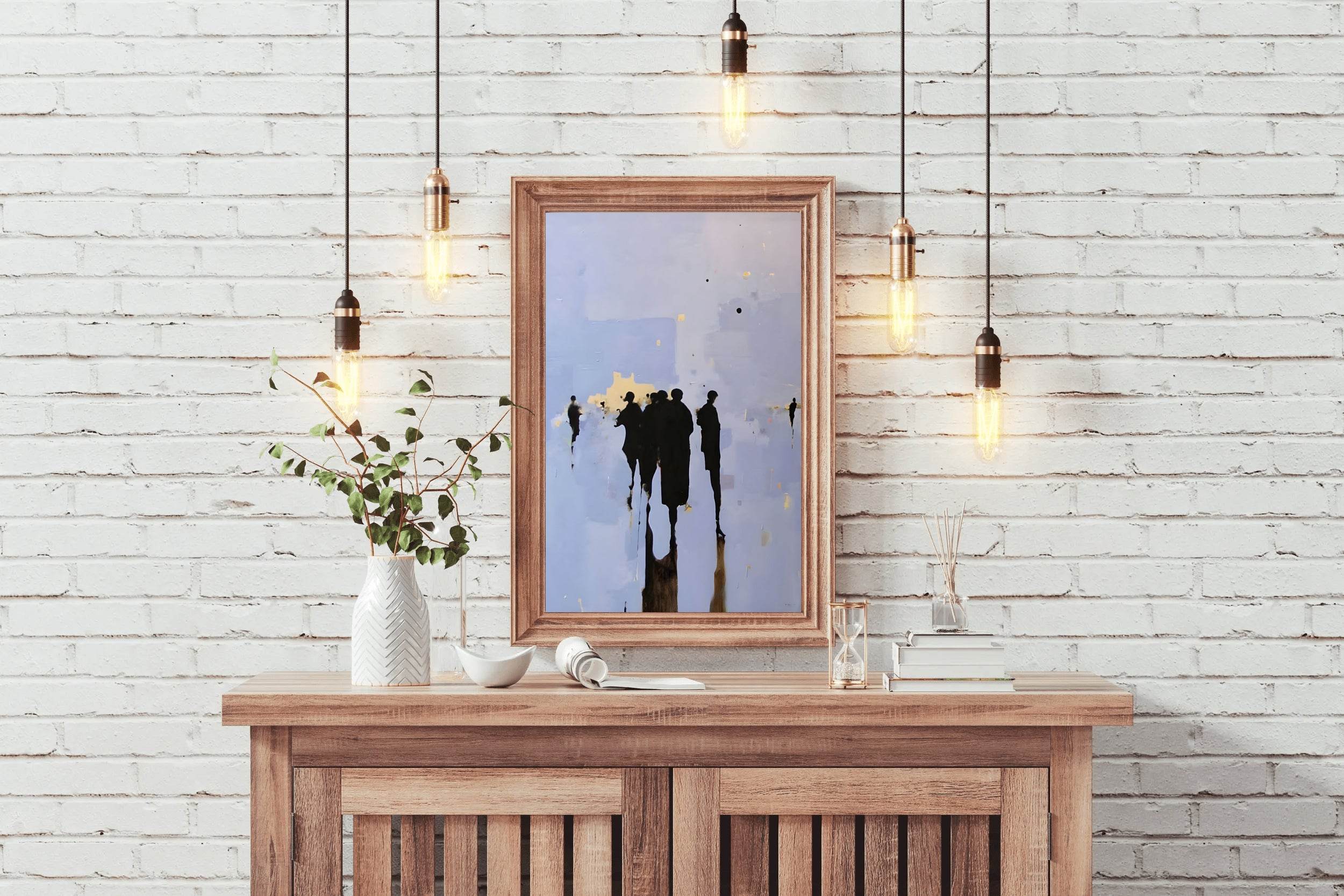 Cityscape Reflections Modern Wall Art - beink online art store