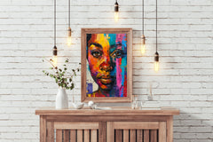 African Woman Wall Art