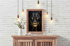 Panther with Golden Eyes Wall Art - beink online art store