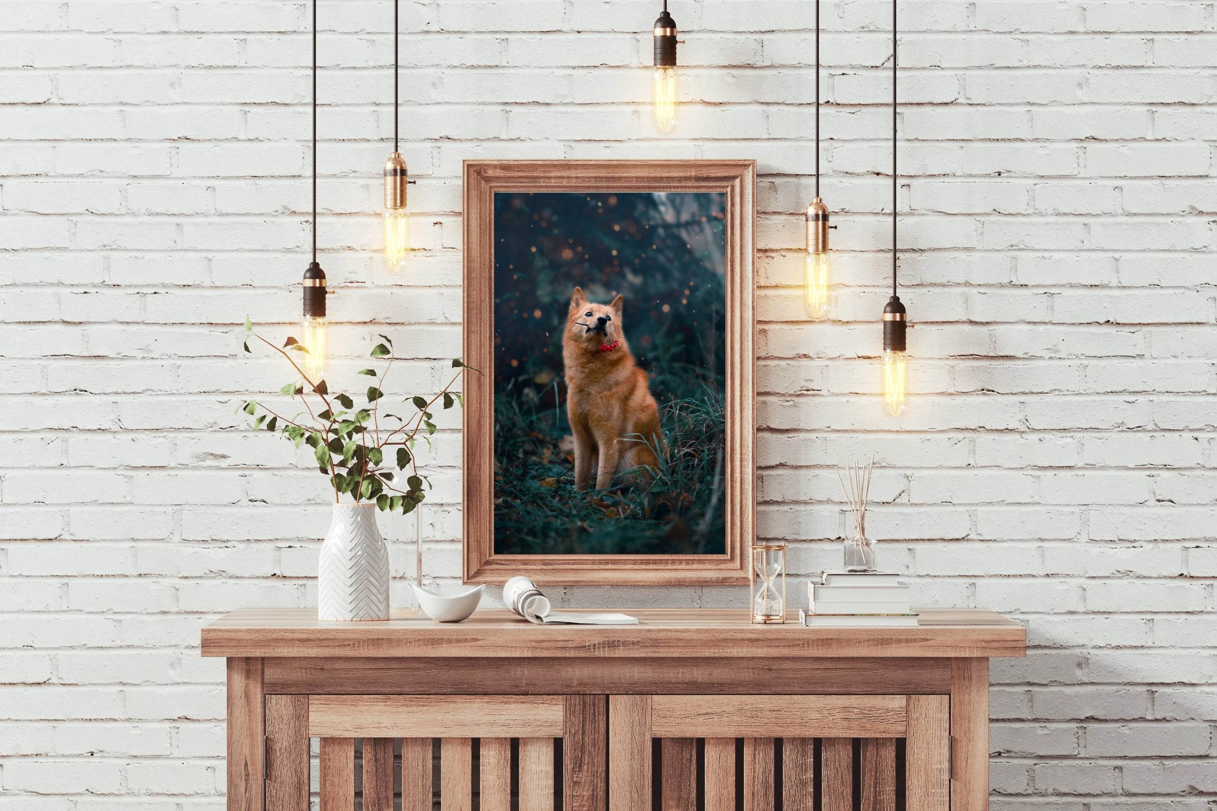 Finnish Spitz Animal Wall Art - beink online art store