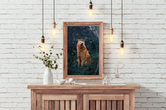 Finnish Spitz Animal Wall Art - beink online art store