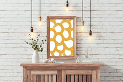 Yellow Contiguous Circles Wall Art