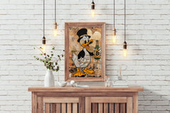 Donald Duck Holding Bottle Wall Art