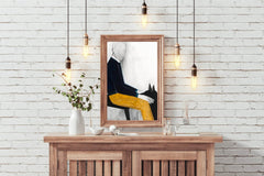 Sketch Wall Art of Man Sitting with Dog - beink online art store
