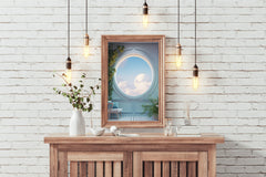 Window With Magical Landscape View  Anime Wall Art