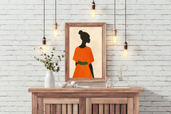 Black Women Textured Wall Art