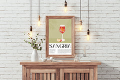 Traditional Red Sangria Wall Art