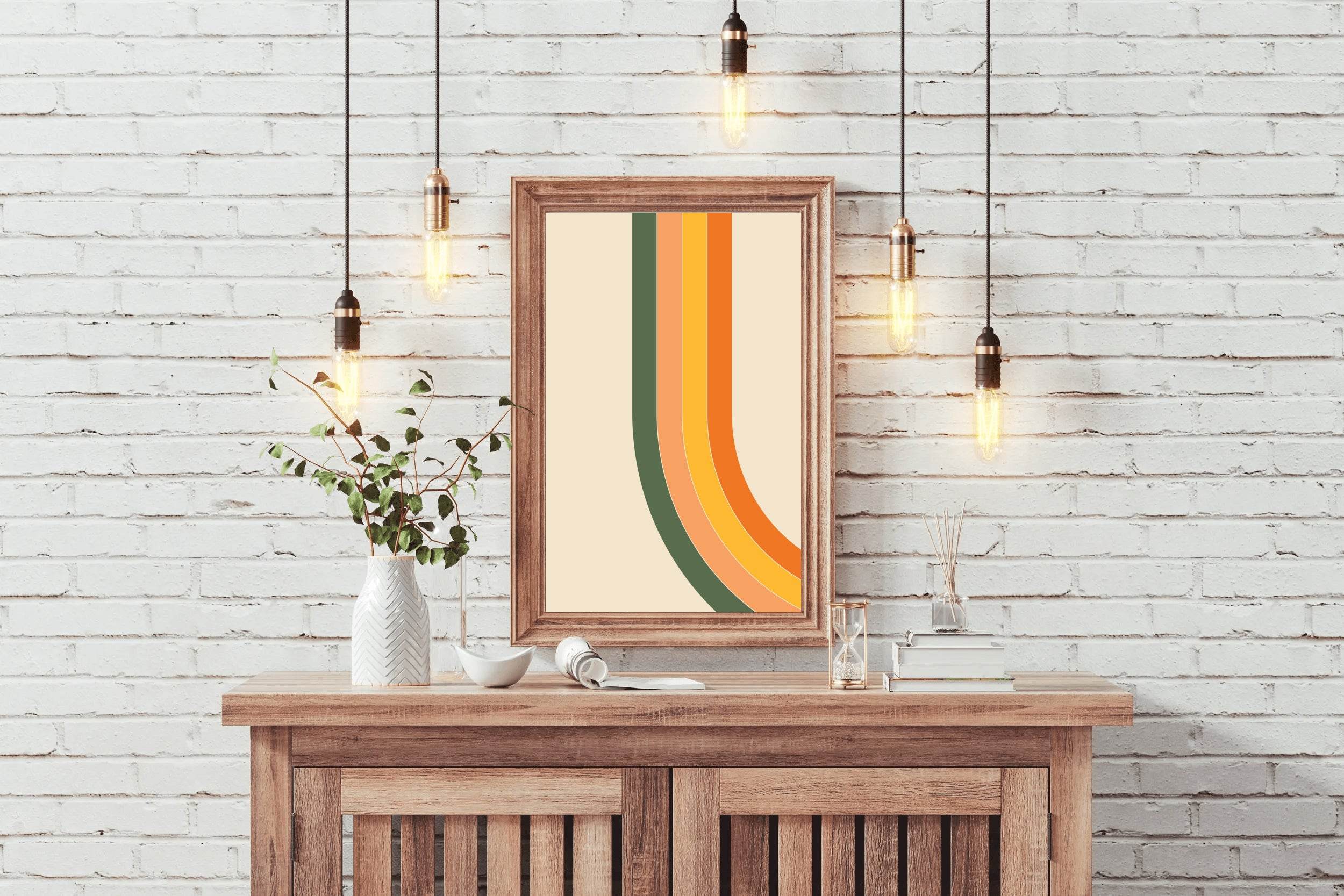 Colorful Line Drawing Wall Art - beink online art store