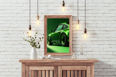 Porsche Carrera Coupe Green Wall Art