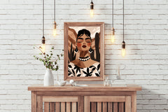 Painting of Fashionable African Women Wall Art