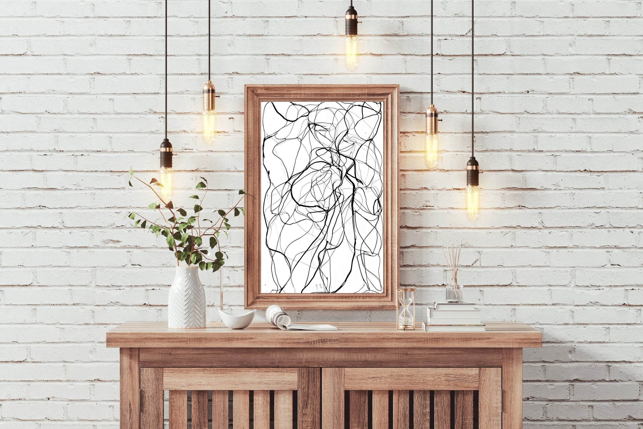 Tangled Threads Modern Wall Art - beink online art store