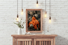 The Serena Maxi Dress in Bright Orange Wall Art