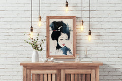 Japanese Geisha Wall Art