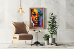 African Woman Wall Art