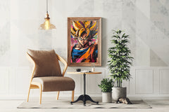 Painting of Goku- The Dragon Ball Series