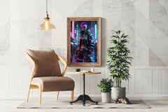 Anime Girl Cyberpunk - beink online art store